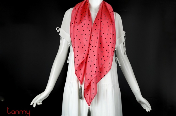 Silk scarf TIMESQUARE - SEED